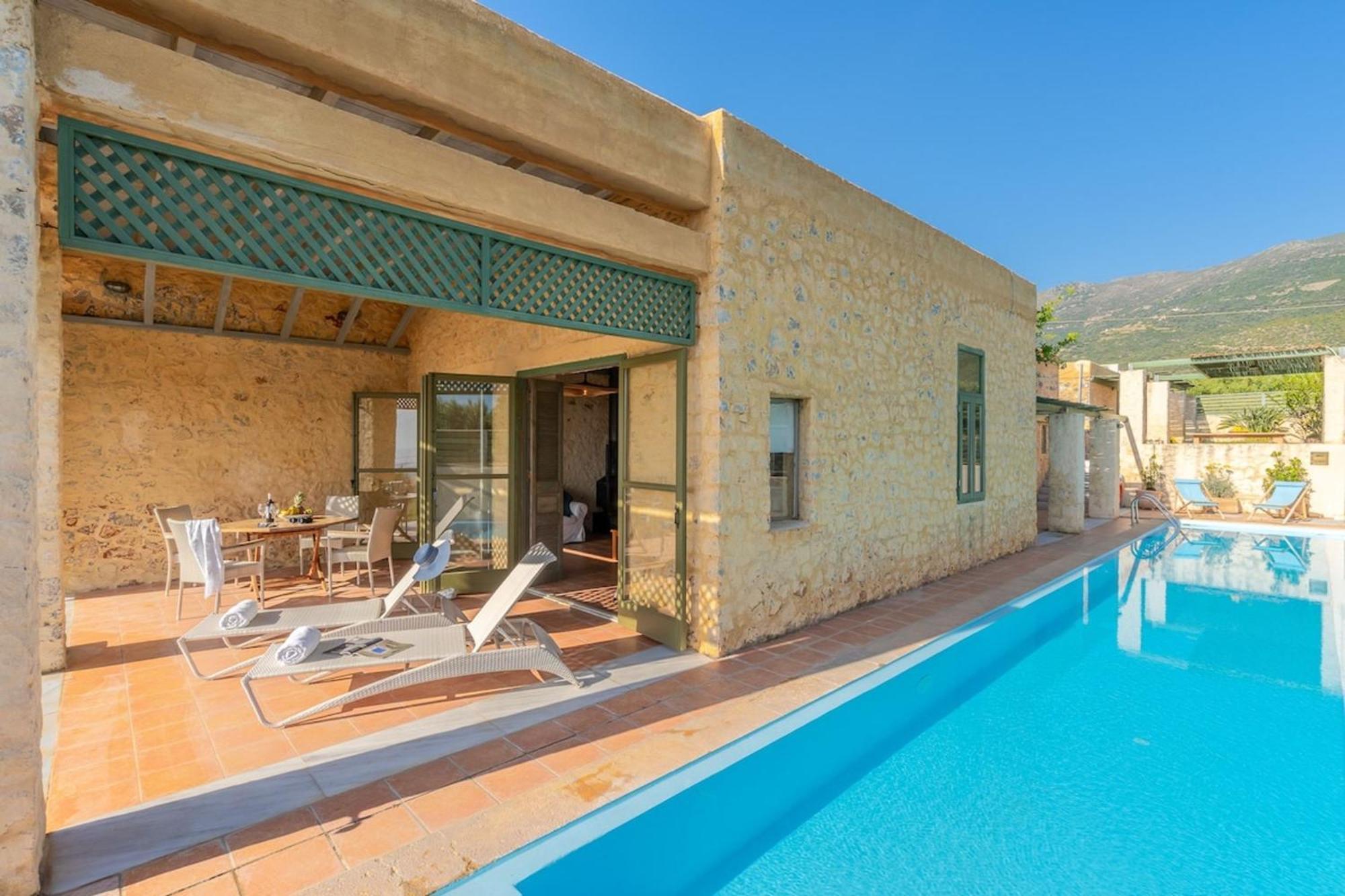 Villa Mediterranea, With Heated Pool Livadia  Экстерьер фото