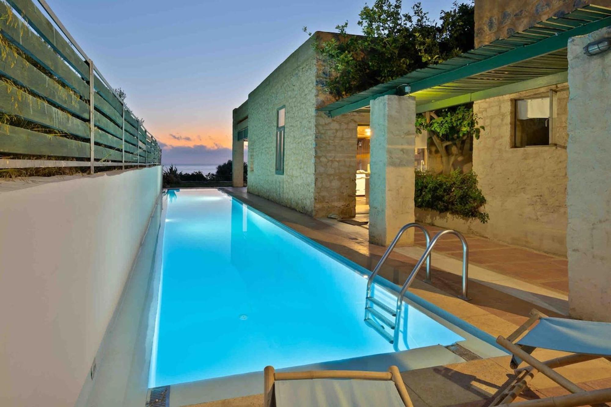 Villa Mediterranea, With Heated Pool Livadia  Экстерьер фото